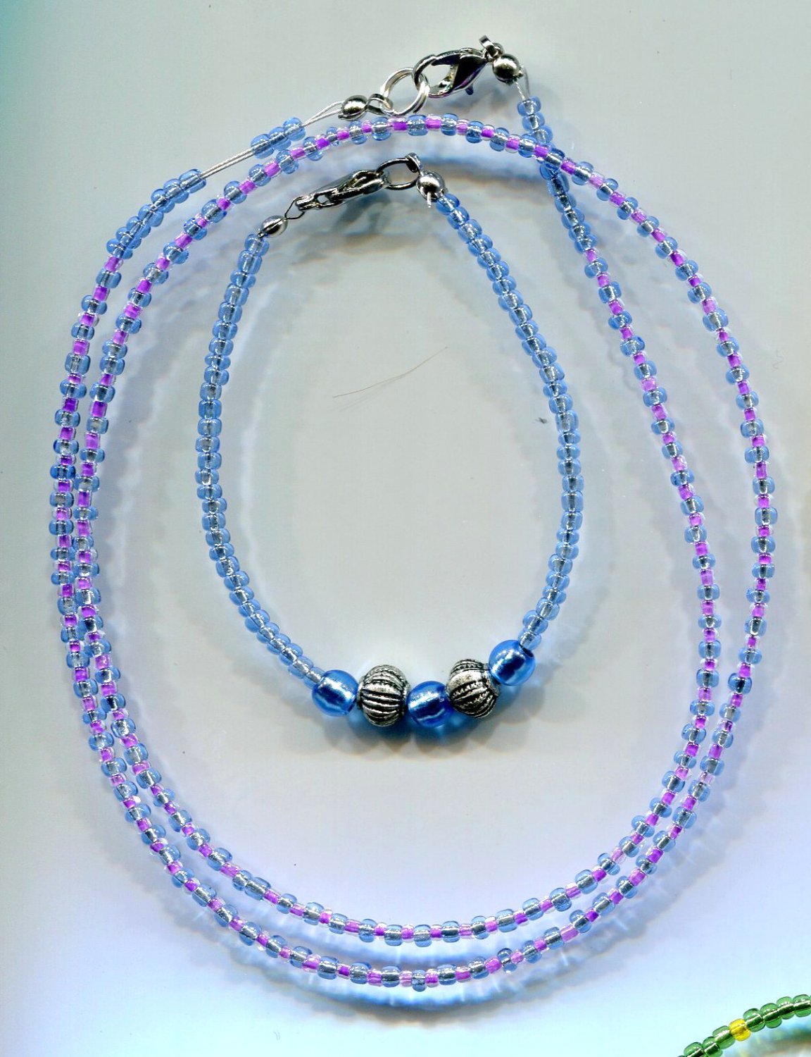 Blue Sea Necklace Set