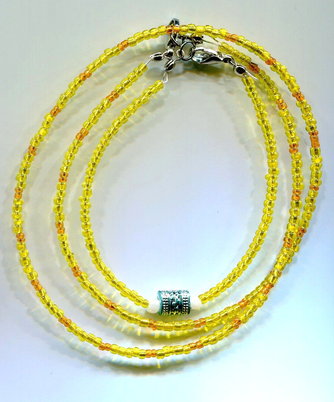 Sunshine Seed Bead Necklace Set