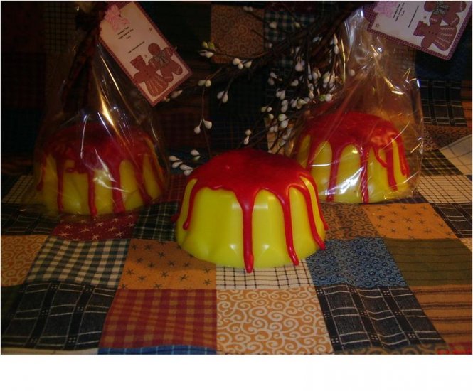Homemade Cheese Cake with Strawberry Topping Bundt Tart