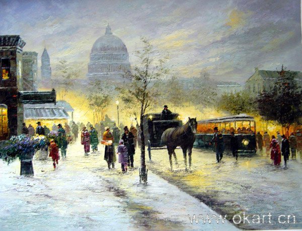 oil painting (Streetscene-001 24"*36)