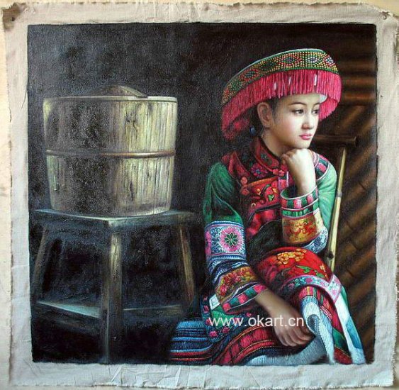 Oil painting(Chinese people-001,24"*36")