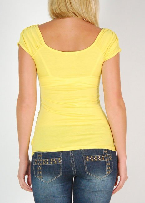 Ladies laced bib top