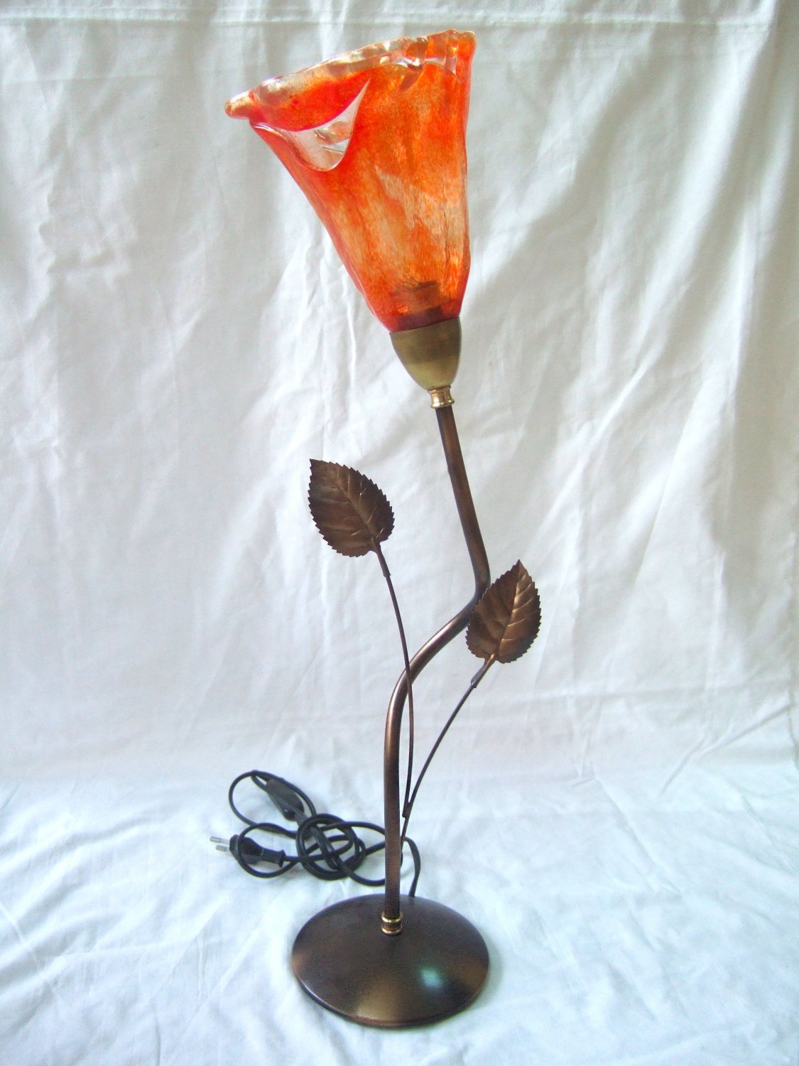 Fused glass table light