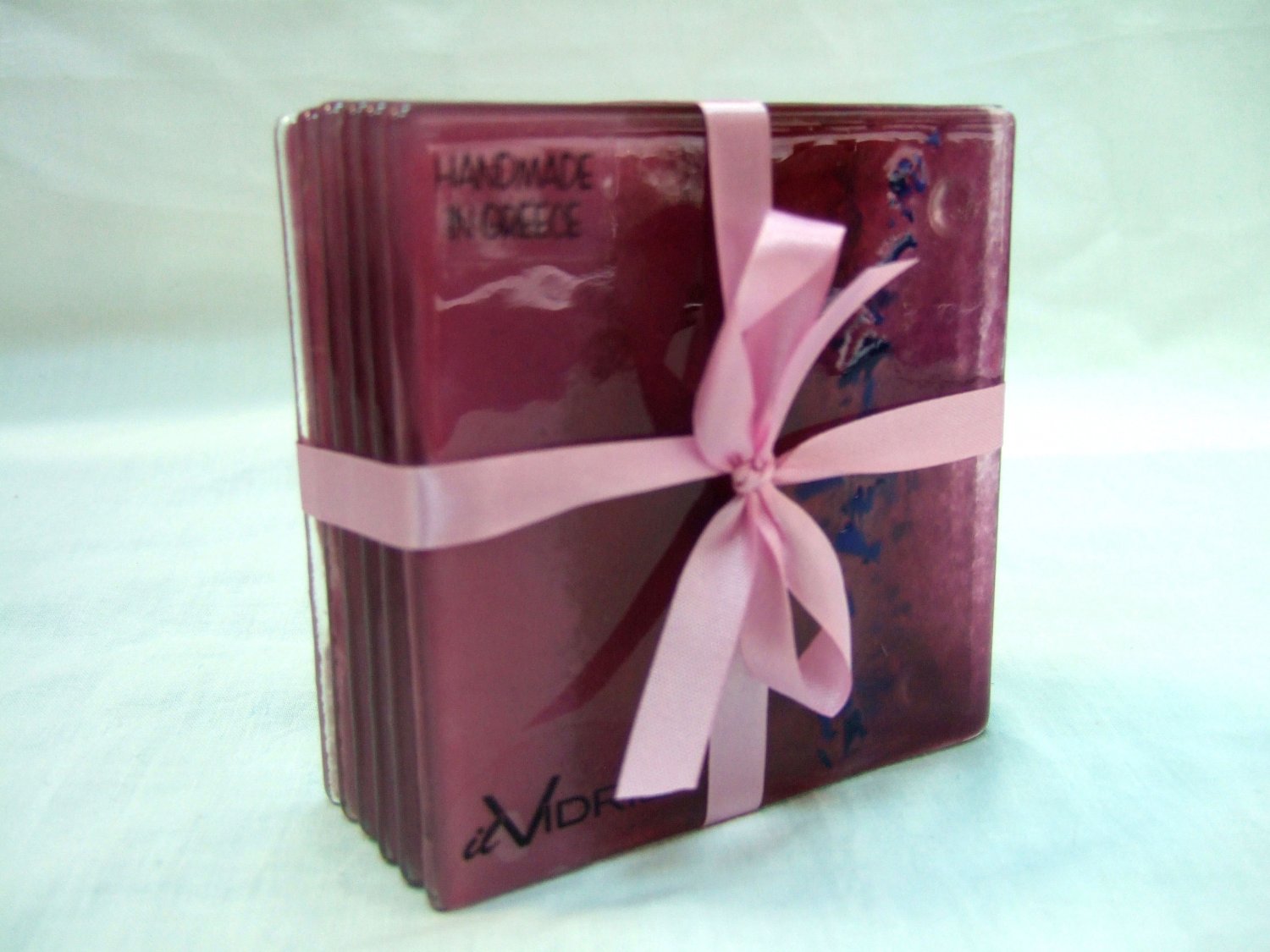Fused glass coasters