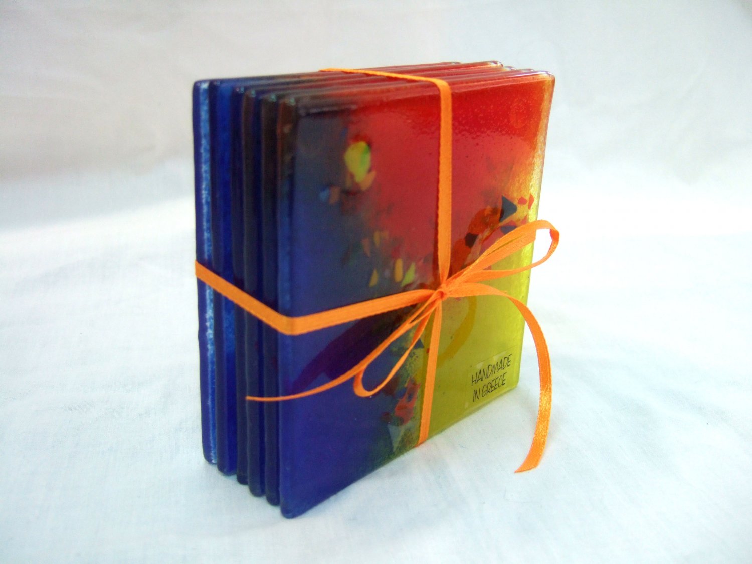 Fused glass coasters