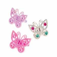 12 Butterfly Rings assorted
