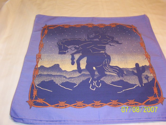 Cowboy on Bronc Bandana