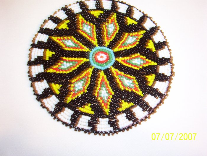 Black & White w/ Diamonds Rosette - 5"