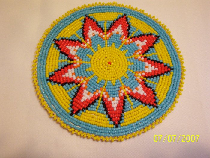 Starburst Design - Yellow - Rosette - 5"