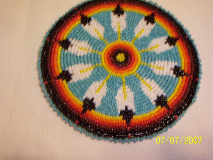 Feather Design Rosette - 5"