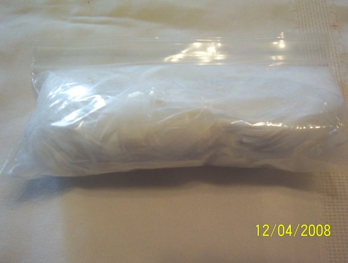 White Florette Feathers - 1/2 oz