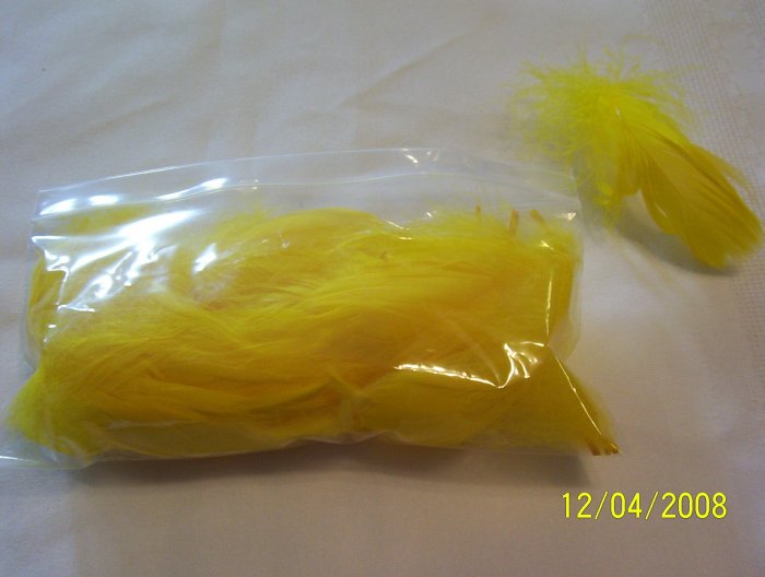 Yellow Florette Feathers - 1/2 oz