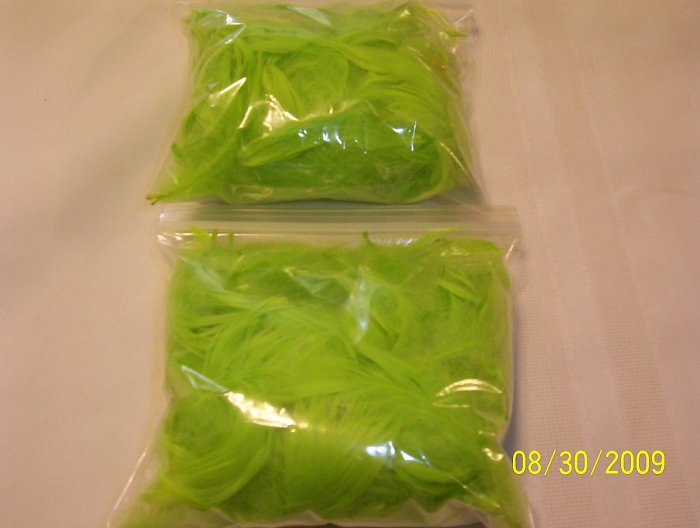 Chartreuse Florette Feathers - 1 oz