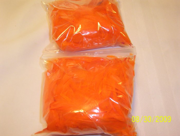 Orange Florette Feathers - 1 oz