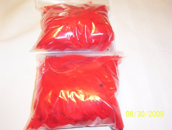 Red Florette Feathers - 1 oz