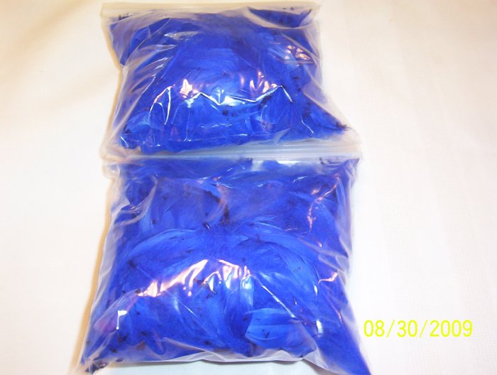 Royal Blue Florette Feathers - 1 oz