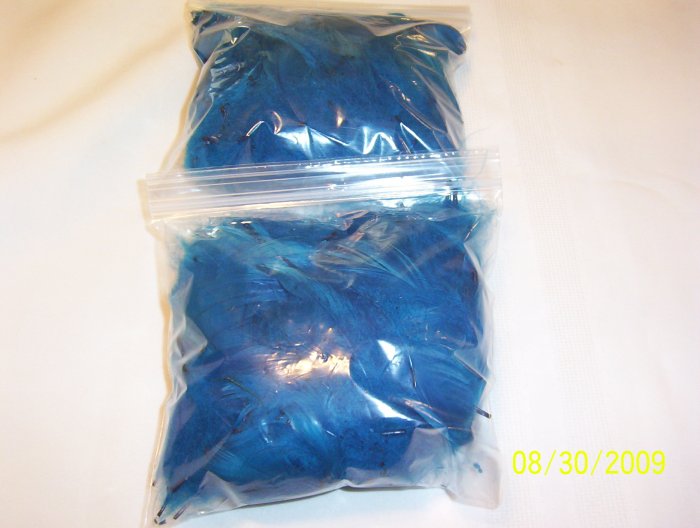 Turquoise Florette Feathers - 1 oz