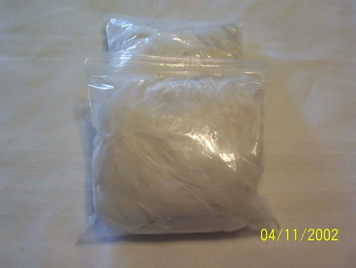 White Florette Feathers - 1 oz
