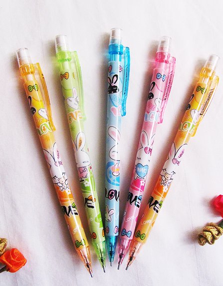 Kawaii Bunny Mechanical Pencils Set of 5
