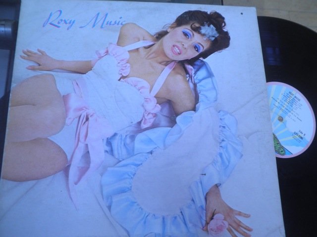 ROXY MUSIC w/ BRIAN ENO- S/T orig UK pink rim Island LP
