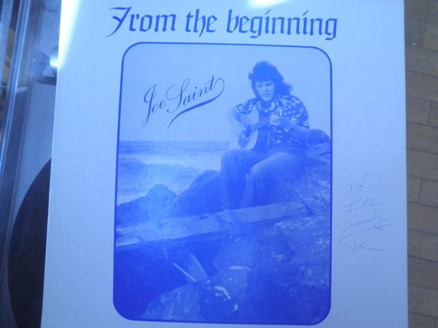 JOE SAINT - FROM THE BEGINNING 1973 private folk psych SIGNED LP M-
