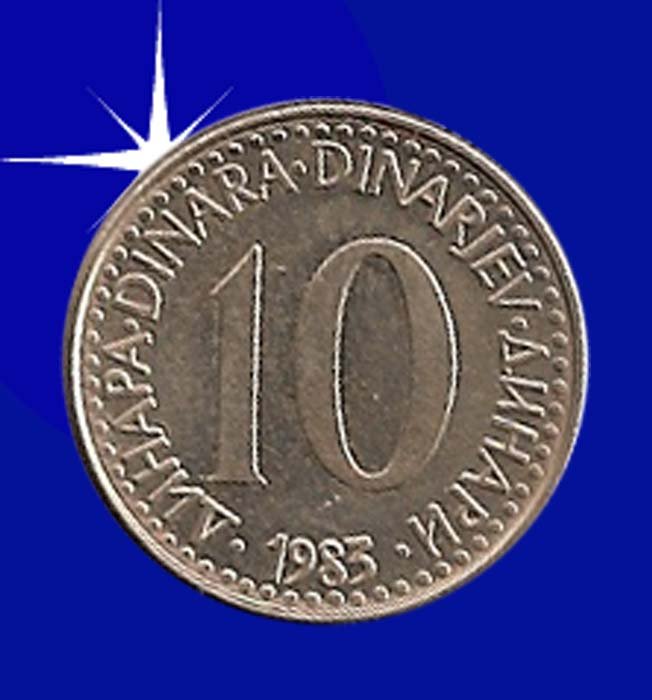 "10 DINARA 1983 Jugoslavija"