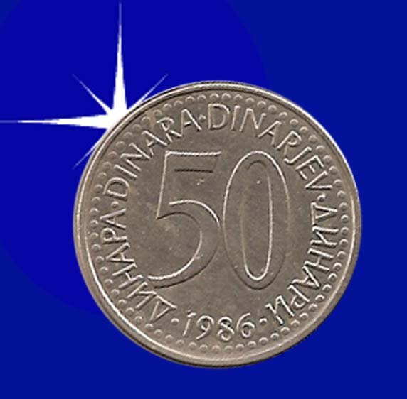 "50 DINARA 1986 Jugoslavije"