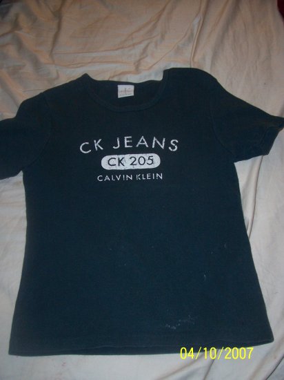 Calvin Klein Jeans Logo Top Womens Large Free Shipping