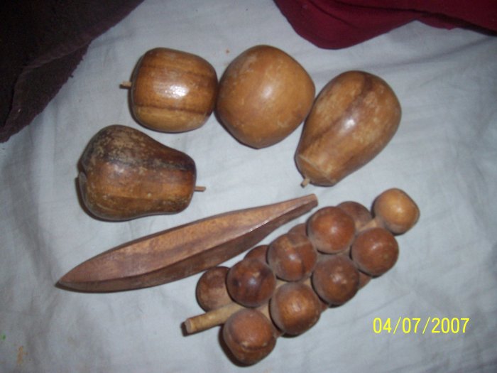 Vintage Wooden Fruit Free Shipping