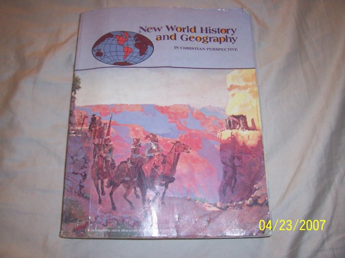 Abeka New World History and Geography Student Text Free Shipping