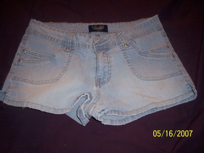 Angels Distressed Daisy Duke Shorts Womens 13 FREE SHIPPING