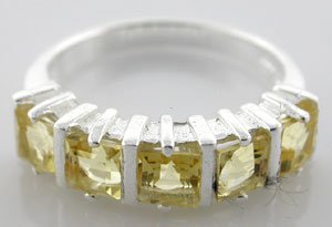 GENUINE Citrine, 925 Sterling Silver