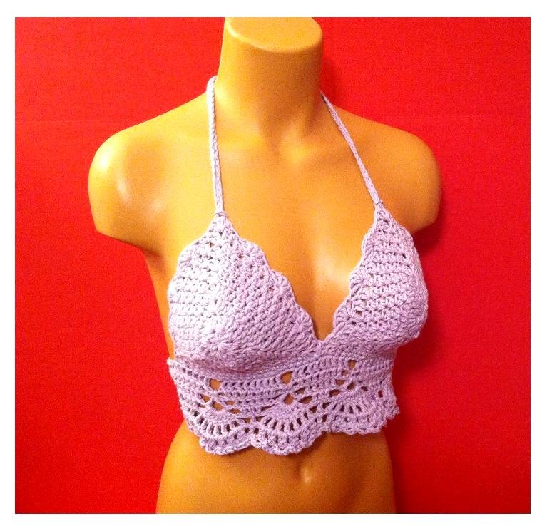 Laverder Hippie Crop Top by Vikni