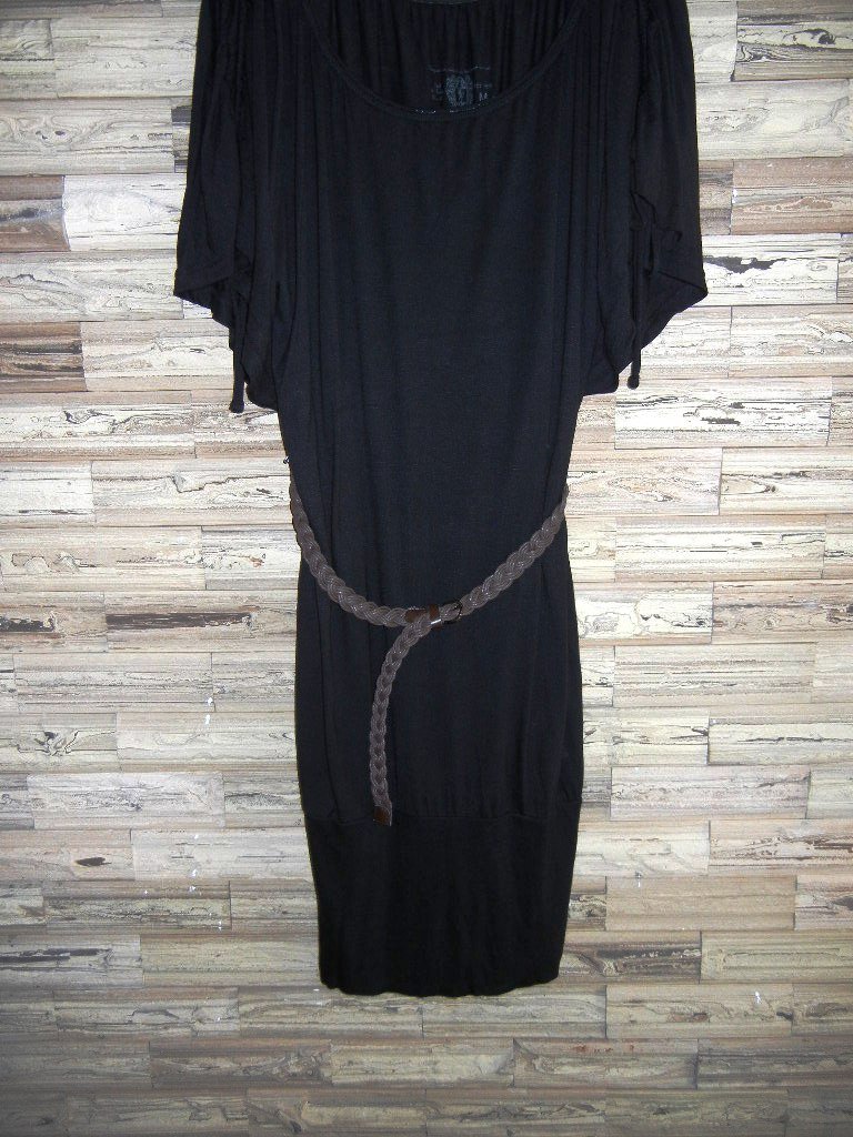 Woman Woven braided belt - width 0.8inch Dark Brown