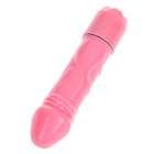 Mini Simulation Body Massager with Vibration Strength Control - Pink