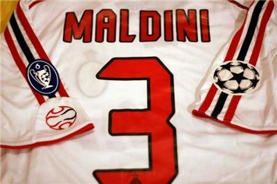 Jerseyunited AC Milan Maldini Champions League AWAY Jersey