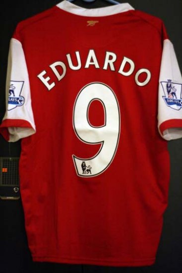 NEW Arsenal Eduardo 9 Home Jersey