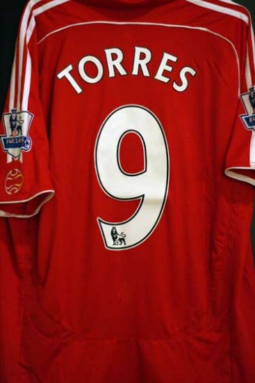 NEW Liverpool 2007/2008 Torres Jersey