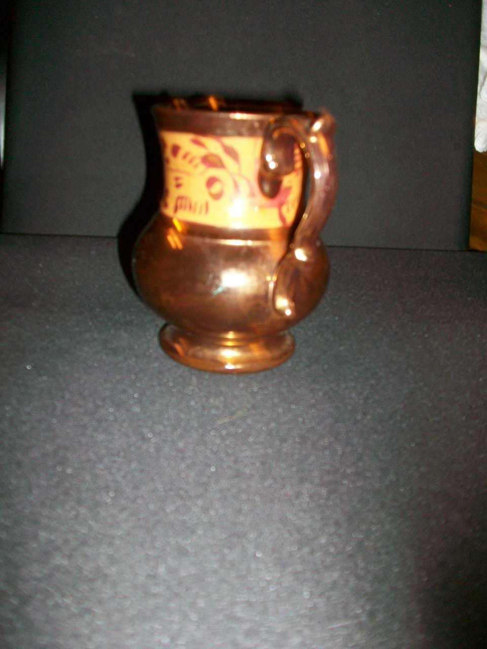 Antique Copper Luster Pitchers