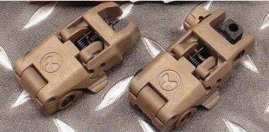 Magpul MBUS Back Up Front and Rear Flip Sight #MBUS-1 (Dark Earth)