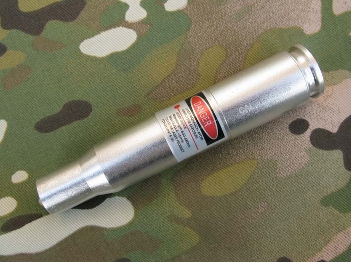 CAL: .50 BMG CARTRIDGE RED LASER BORE SIGHTER BORESIGHTER