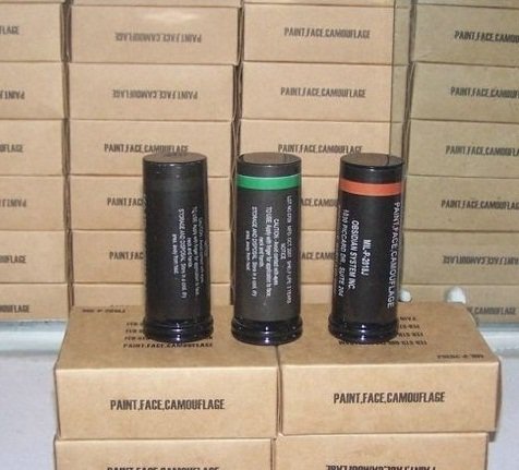 Three Colors Military Airsoft Face Paint Camouflage Camo Oil for Wargames