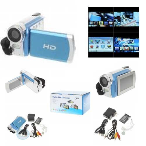8.0MP CMOS Digital Camera Camcorder Video/MP3 Player w/ AV/SD/Mini USB (2.7" LCD/2GB)