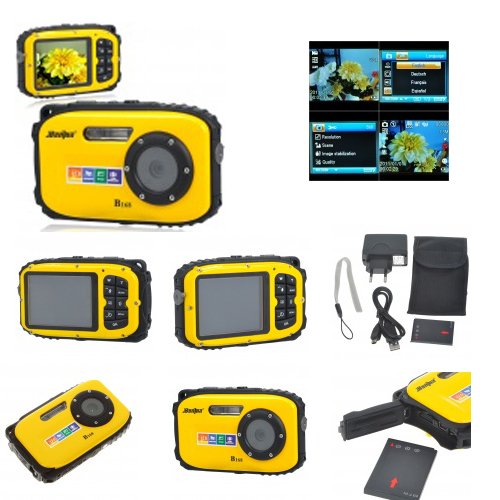 B168 Waterproof 5.0MP CMOS Compact Digital Camera w/ 8X Digital Zoom/TF Slot/Mini USB (2.7" TFT LCD)