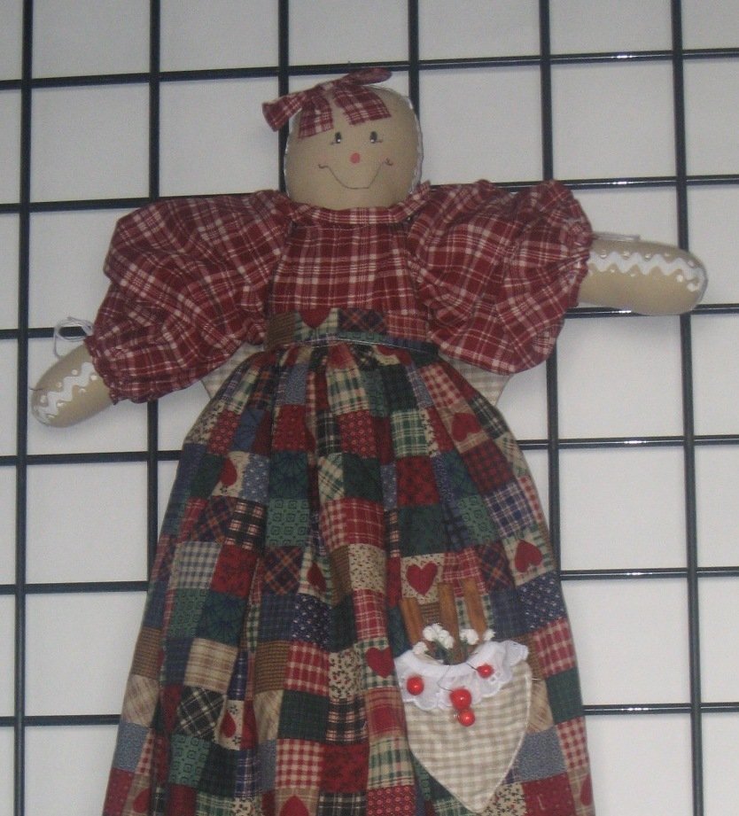 Gingerbread Angel Plastic or Grocery Bag Holder