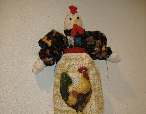 Rooster Plastic Bag or Grocery Bag Holder