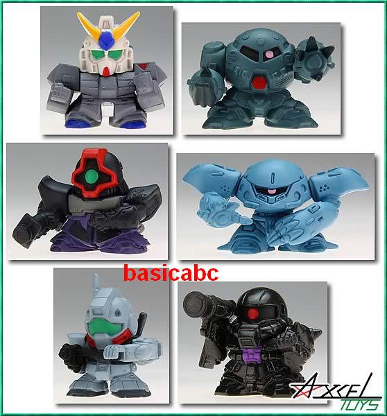 Gashapon SD Gundam Part 18 NT-1 Dom GM Zaku Zook 6 pcs