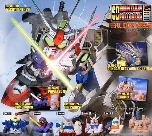 Gashapon SD Gundam 0083 Part 22 GP-01 GP-02 GM Xamel Dom Wing Heavy Arms Custom