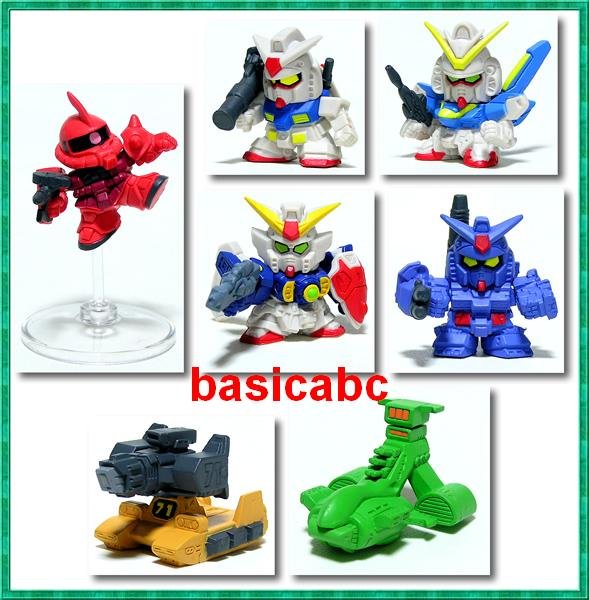 Bandai Gashapon SD Gundam Part 29 Char's Zaku Musai Wing V2 Full-Armor Type SET