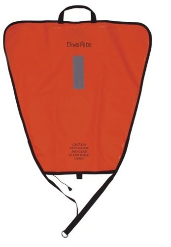 DIVE RITE LIFT BAG-100LBS ORANGE NIB WITH HOLDER